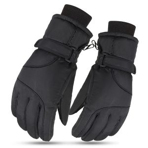 Adult Winter Three-layer Thickened Gloves, Velvet Warm Waterproof Gloves, Non-slip Cycling Skiing Wear-resistant Gloves