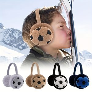 1pc Children's Cute Outdoor Football Cold-proof Anti-freeze Plush Earmuffs