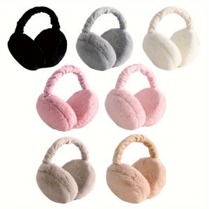 2Pcs/bag Ladies Plush Autumn And Winter Warm Earmuffs, Soft Can Be Rotated Folding Portable Earmuffs Daily Wear